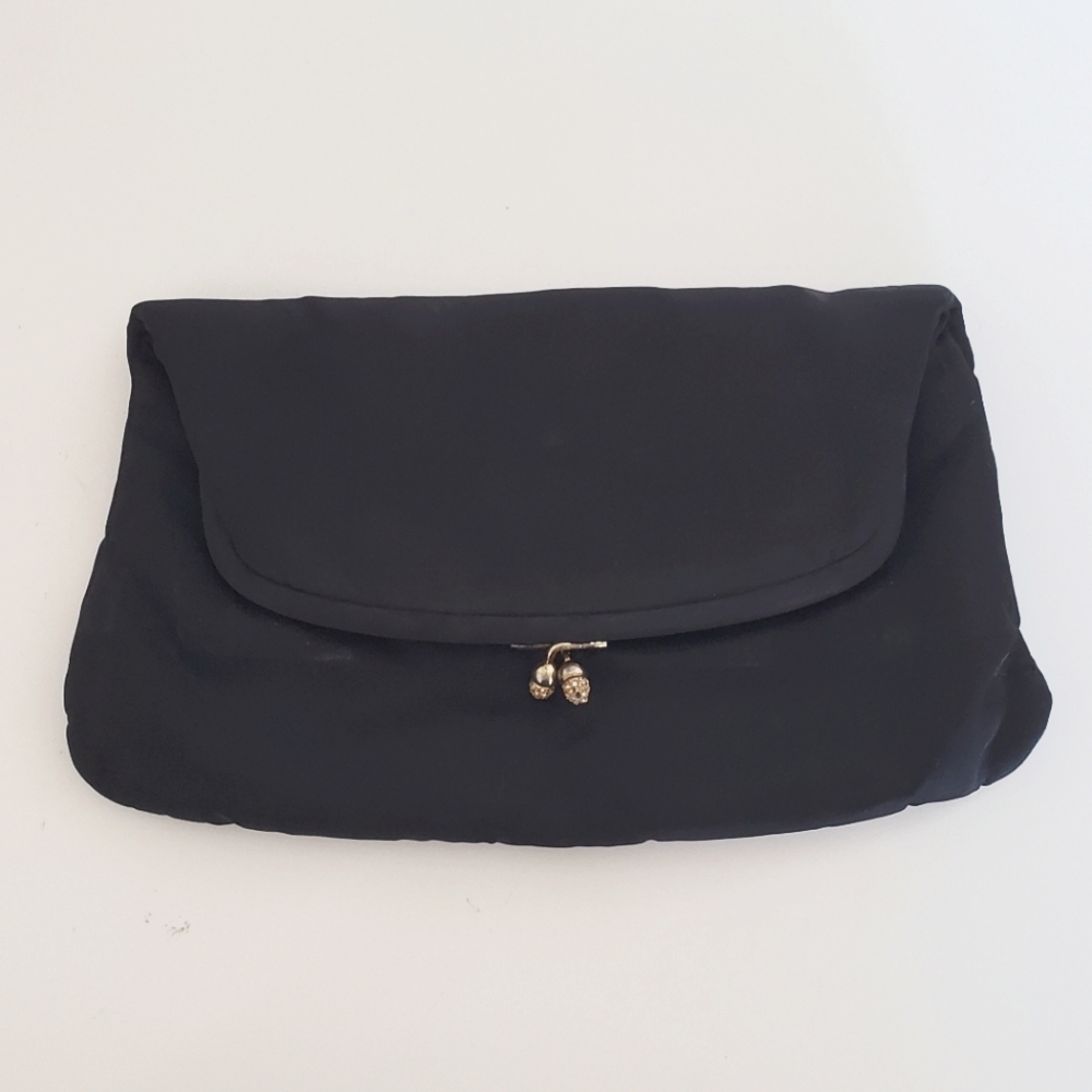 1950s INGBER Black Vintage Clutch Purse Made in USA 🇺🇸
